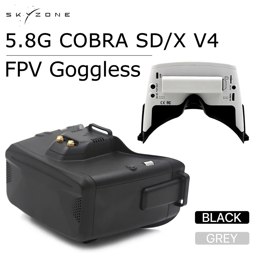 스카이존 5.8G 코브라 SD/X V4 FPV 고글 L - Skyzone Sky04O Pro Fpv Goggles 리뷰 및 가격